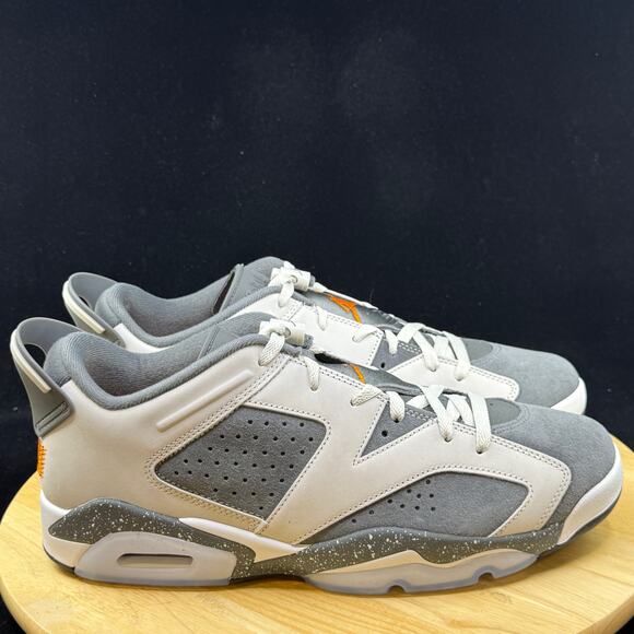 Nike Air Jordan 6 Retro Low PSG Light Bone Magma Orange DZ4133 008 Men's Size 13 - Picture 5 of 9